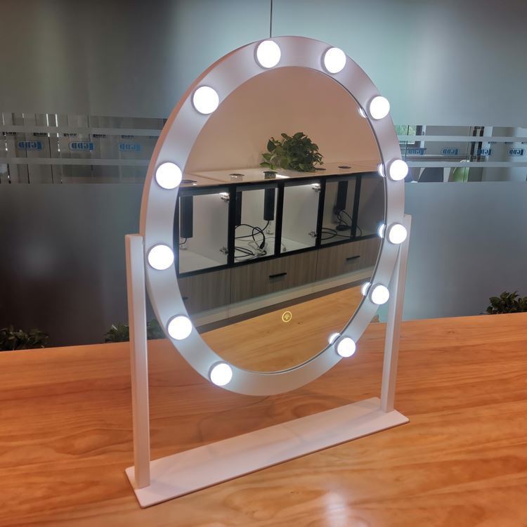 round dressing table mirror with lights