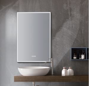 بلیک میٹل باتھ روم آئینہ۔