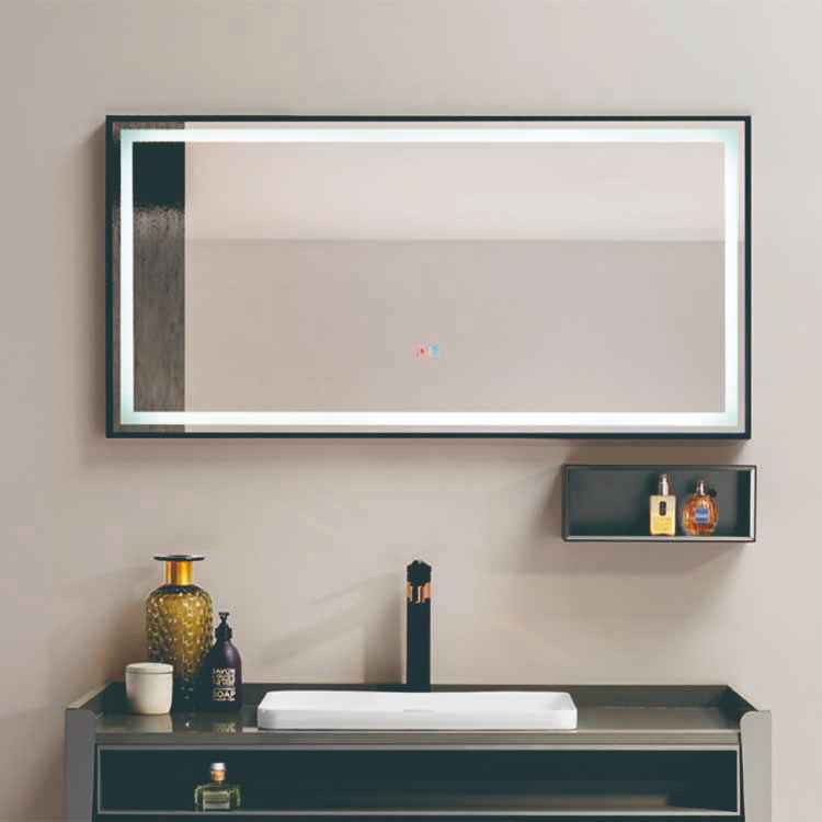 Rectangular Lighted Bathroom Mirror